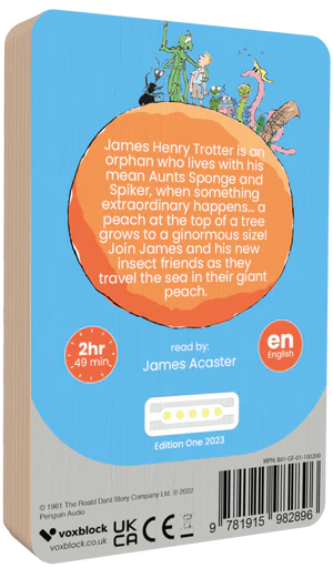 James and the Giant Peach - Voxblock Audiobook - Audiobook from The Bookhouse Broughty Ferry- Just £13.99! Shop now
