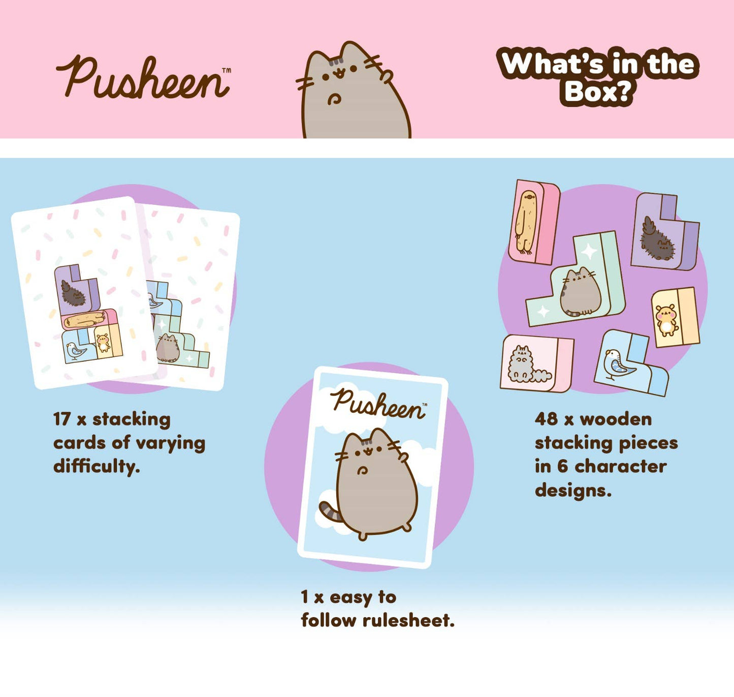Pusheen Stacking Board Game for 2-6 Players - from The Bookhouse Broughty Ferry- Just £12.99! Shop now