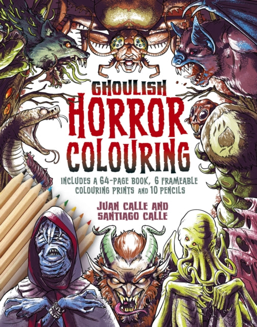Ghoulish Horror Colouring Kit - Book from The Bookhouse Broughty Ferry- Just £19.99! Shop now