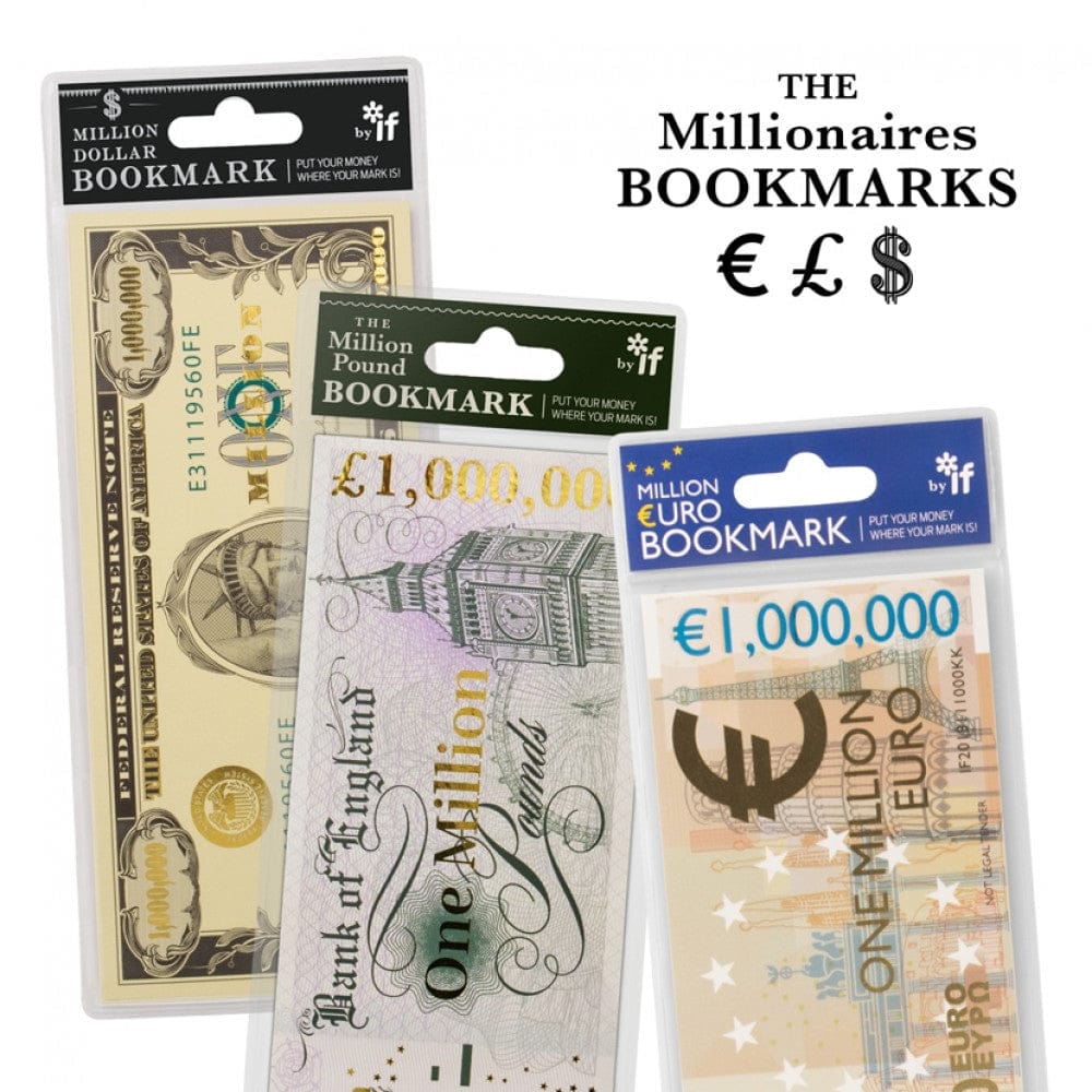 The Millionaires Bookmark - Million Euro Bookmark - Gift from The Bookhouse Broughty Ferry- Just £2.99! Shop now