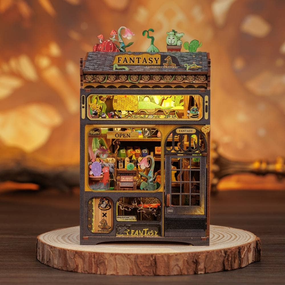 DIY Book Nook Kit - Fantasy Plant Shop - Craft Kit from The Bookhouse Broughty Ferry- Just £44.95! Shop now