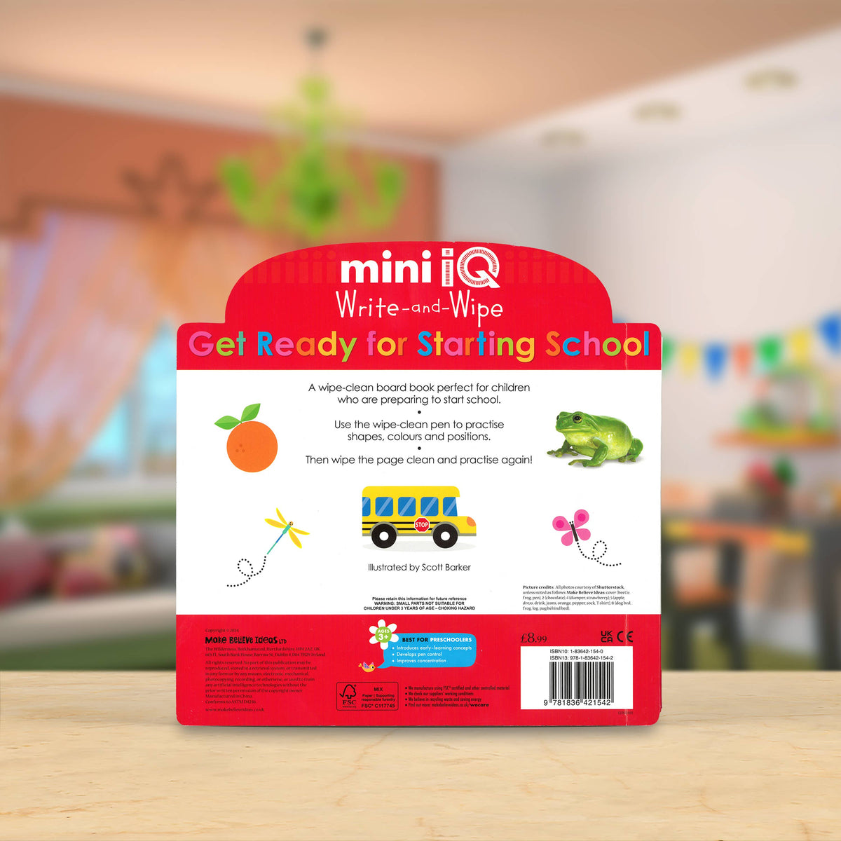 Mini iQ Write-and-Wipe Get Ready for Starting School - Book from The Bookhouse Broughty Ferry- Just £8.99! Shop now