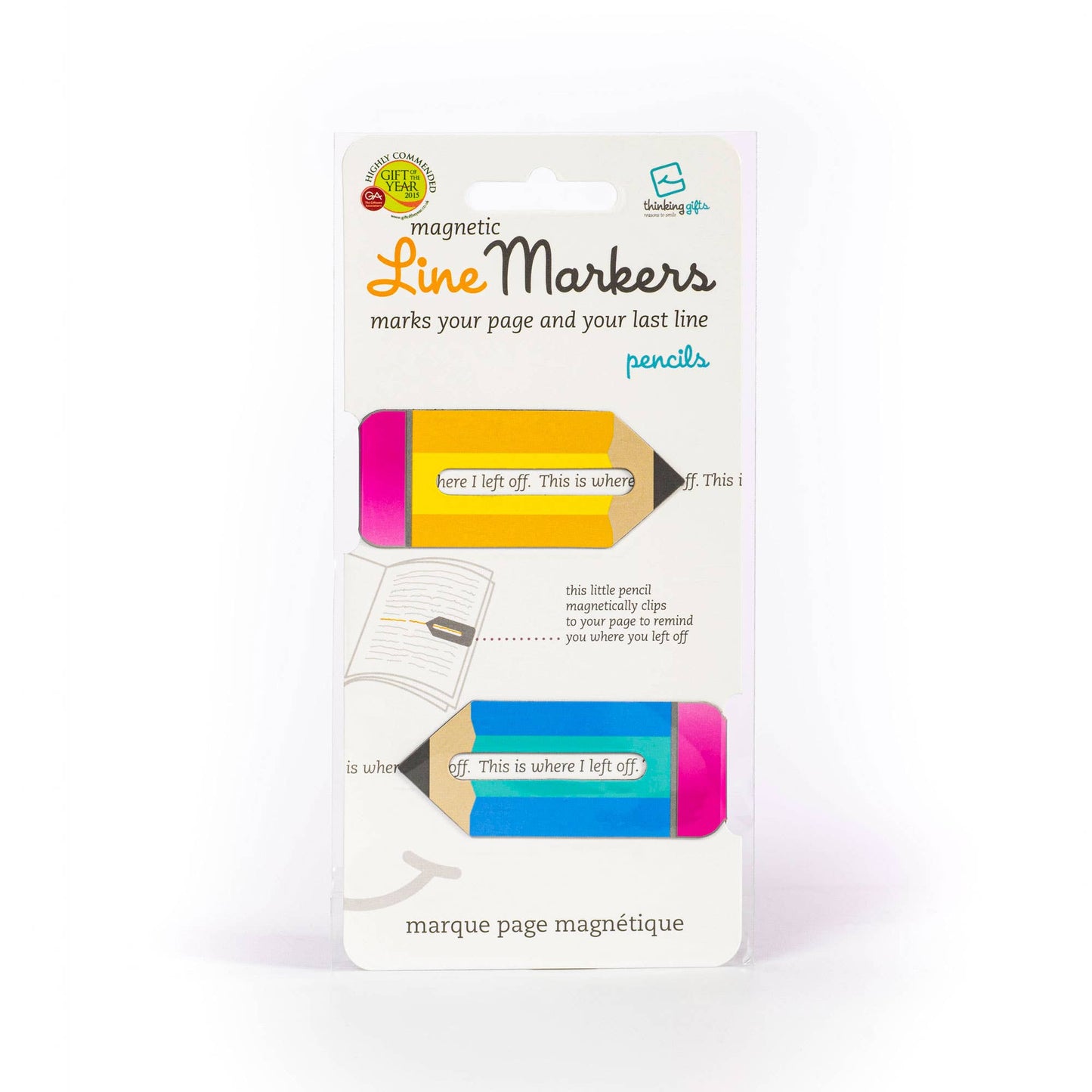 Linemarkers Set of 2 Magnetic Bookmarks/Page Marker -  from The Bookhouse Broughty Ferry- Just £2.99! Shop now