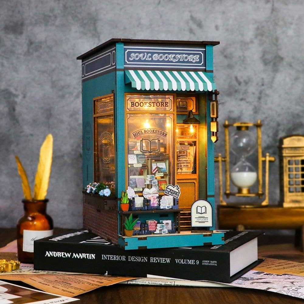 DIY Book Nook Kit - Soul Bookstore - Craft Kit from The Bookhouse Broughty Ferry- Just £44.95! Shop now