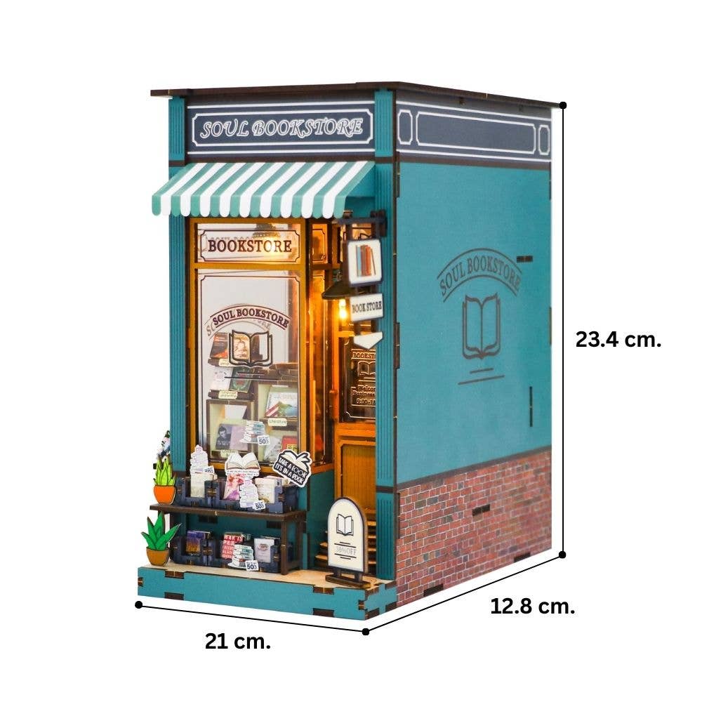 DIY Book Nook Kit - Soul Bookstore - Craft Kit from The Bookhouse Broughty Ferry- Just £44.95! Shop now