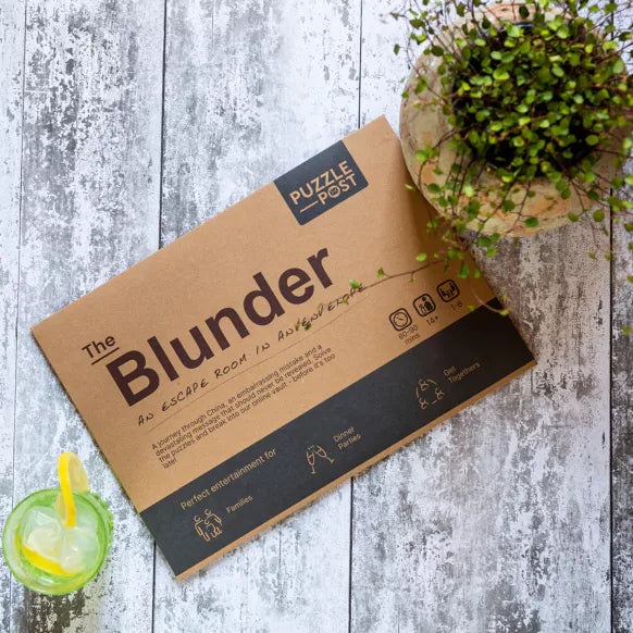 Escape Room in An Envelope: Dinner Party - THE BLUNDER, Board Game Puzzle - Gift from The Bookhouse Broughty Ferry- Just £16.99! Shop now