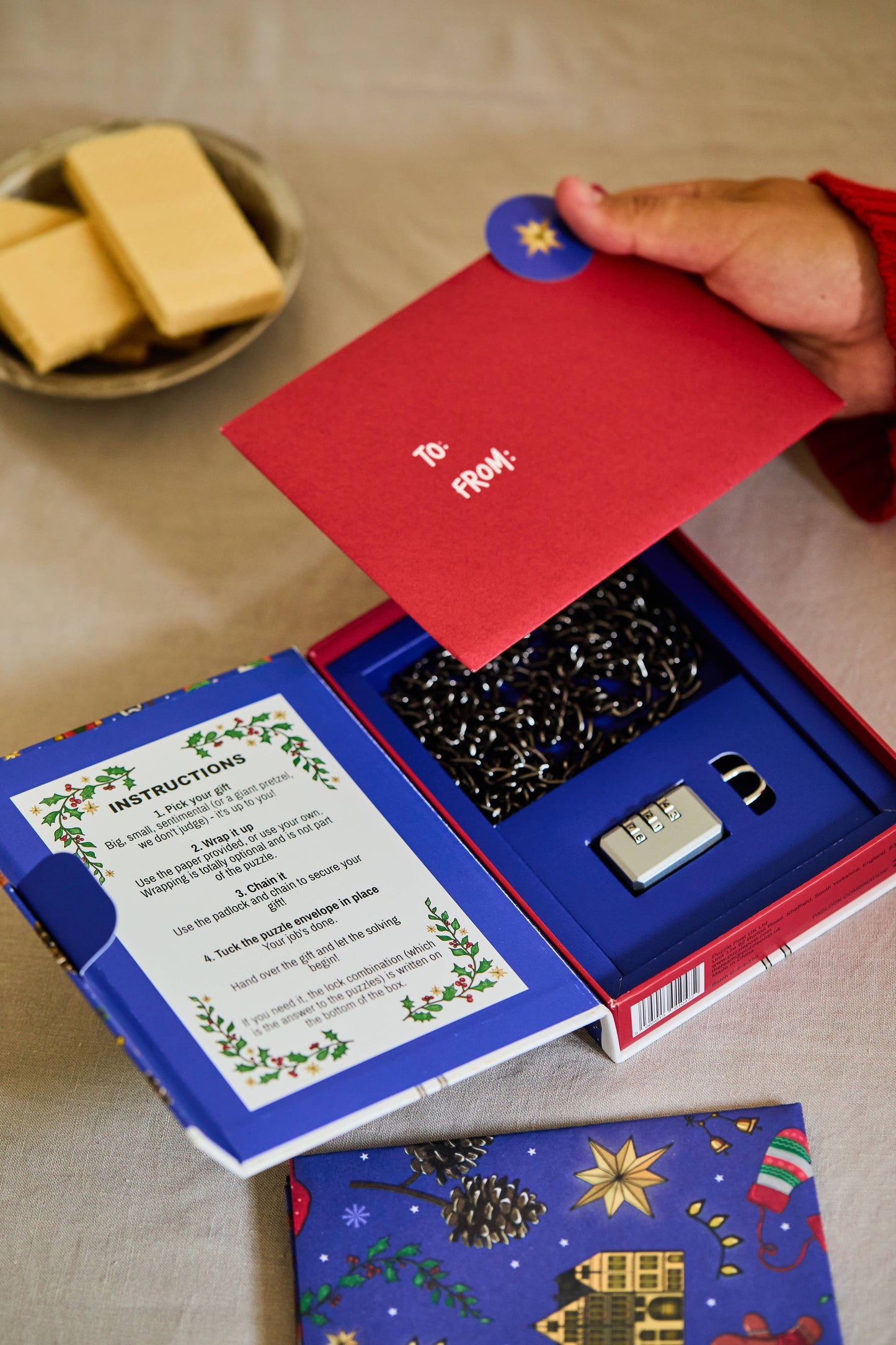 NEW Padlock'd Festive : An Escape Room Lock and Chain Game -  from The Bookhouse Broughty Ferry- Just £16.99! Shop now