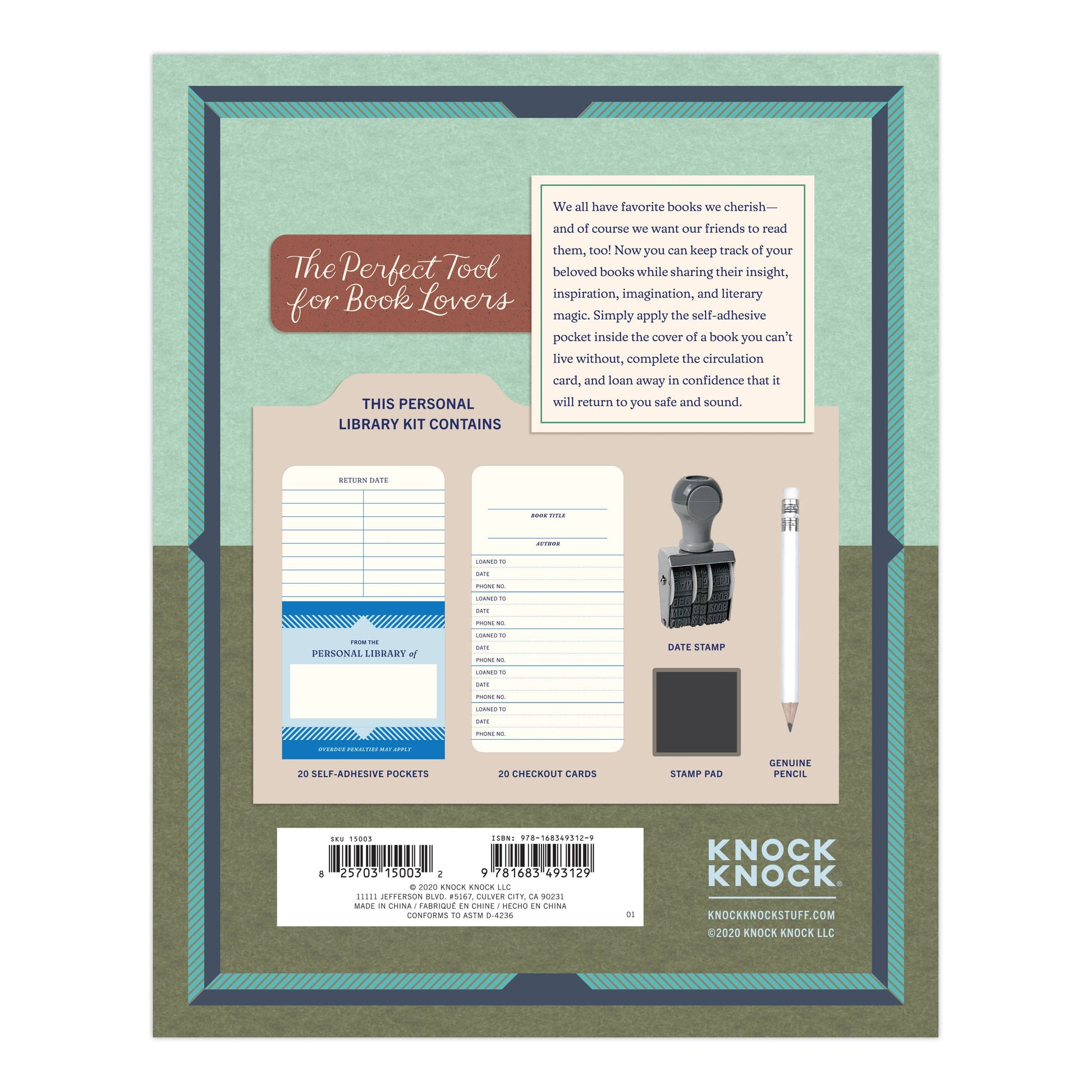 Knock Knock Personal Library Kit Classic Edition PLK Book Bo -  from The Bookhouse Broughty Ferry- Just £18.99! Shop now