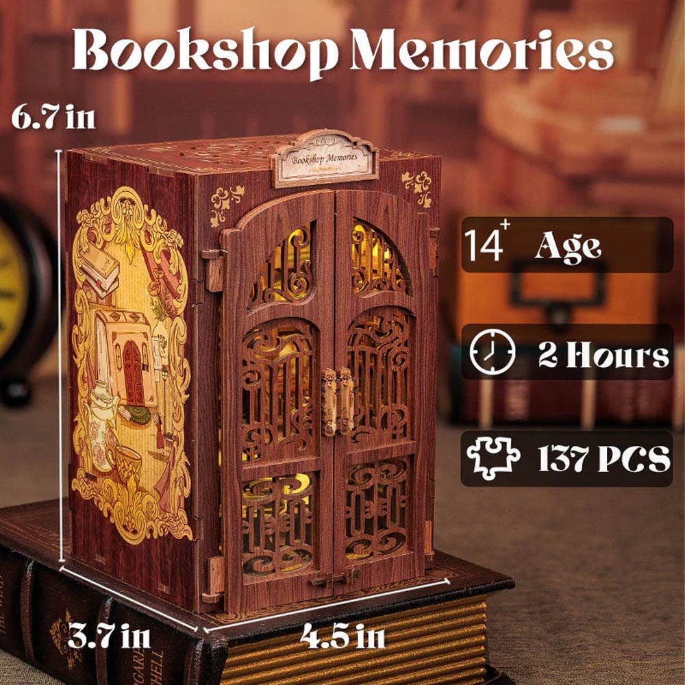 DIY Book Nook kit - Bookshop Memories - Craft Kit from The Bookhouse Broughty Ferry- Just £44.95! Shop now