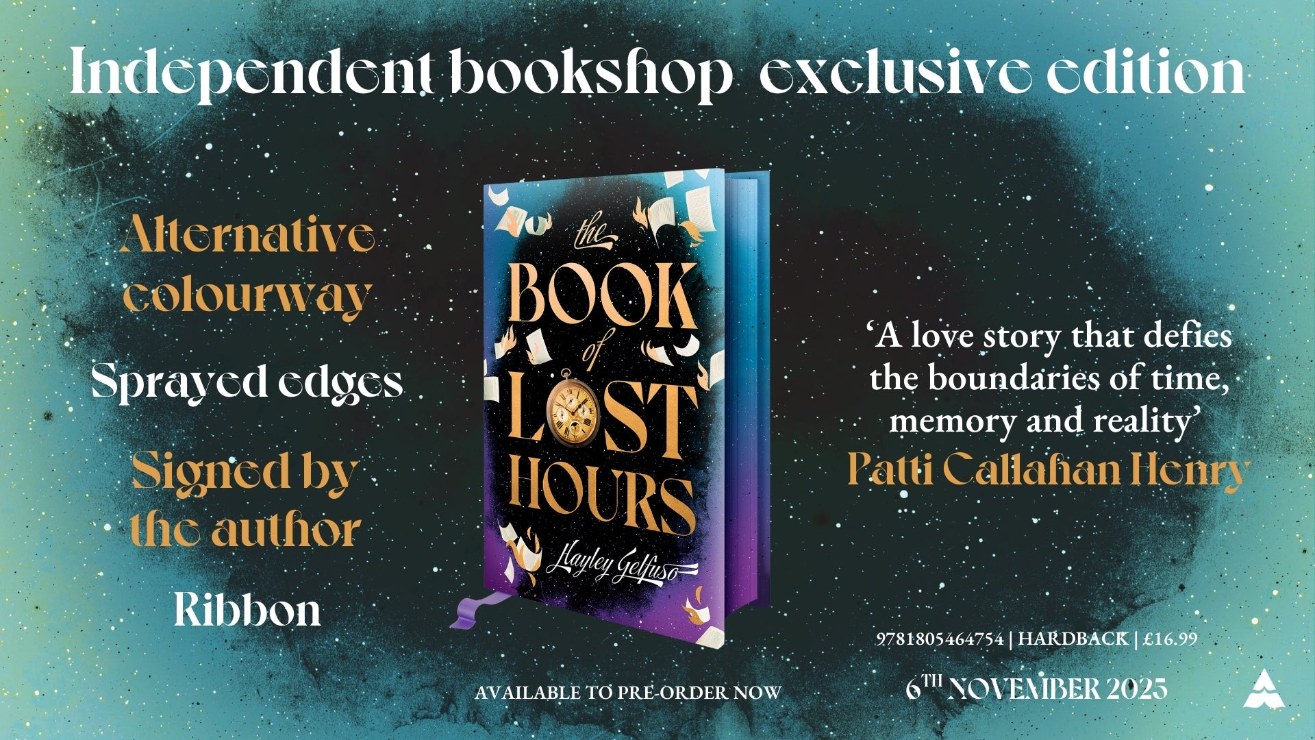 The Book of Lost Hours  - INDIE EXCLUSIVE EDITION - Book from The Bookhouse Broughty Ferry- Just £16.99! Shop now