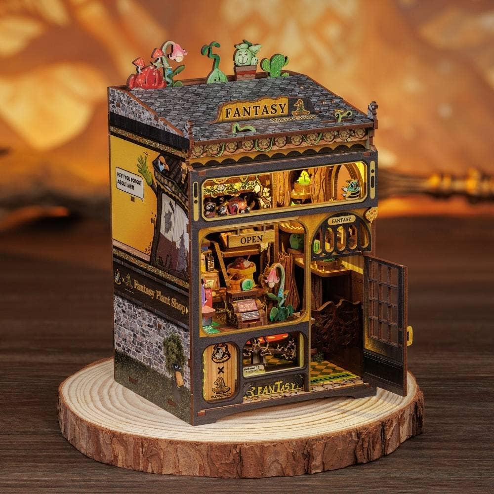 DIY Book Nook Kit - Fantasy Plant Shop - Craft Kit from The Bookhouse Broughty Ferry- Just £44.95! Shop now