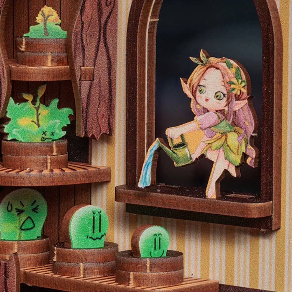 DIY Book Nook Kit - Fantasy Plant Shop - Craft Kit from The Bookhouse Broughty Ferry- Just £44.95! Shop now
