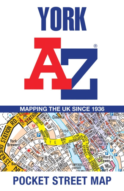 York A-Z Pocket Street Map - Book from The Bookhouse Broughty Ferry- Just £3.99! Shop now