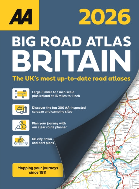 AA Big Road Atlas Britain 2026 - Book from The Bookhouse Broughty Ferry- Just £14.99! Shop now