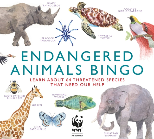 Endangered Animals Bingo : Learn About 64 Threatened Species That Need Our Help - Book from The Bookhouse Broughty Ferry- Just £19.99! Shop now