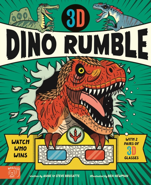 3D Dino Rumble : Watch Who Wins In 3D With Two Pairs Of Glasses - Book from The Bookhouse Broughty Ferry- Just £14.99! Shop now
