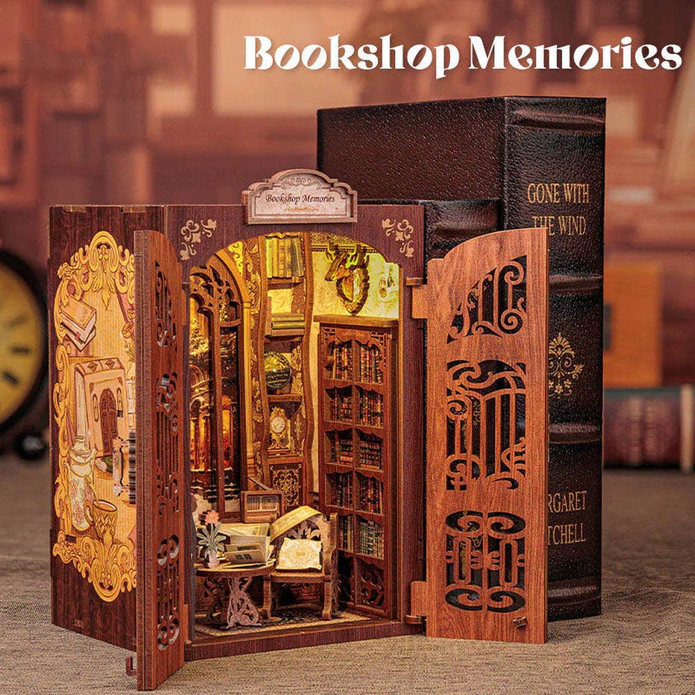 DIY Book Nook kit - Bookshop Memories - Craft Kit from The Bookhouse Broughty Ferry- Just £44.95! Shop now