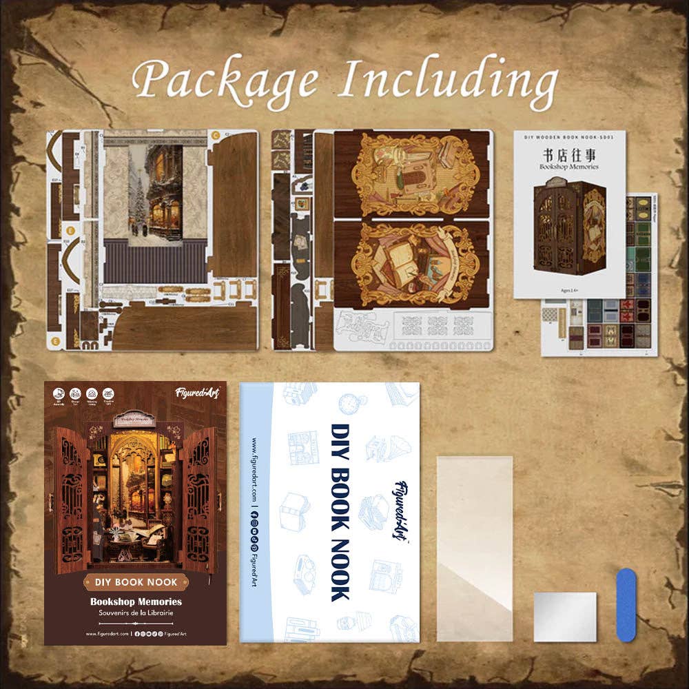 DIY Book Nook kit - Bookshop Memories - Craft Kit from The Bookhouse Broughty Ferry- Just £44.95! Shop now