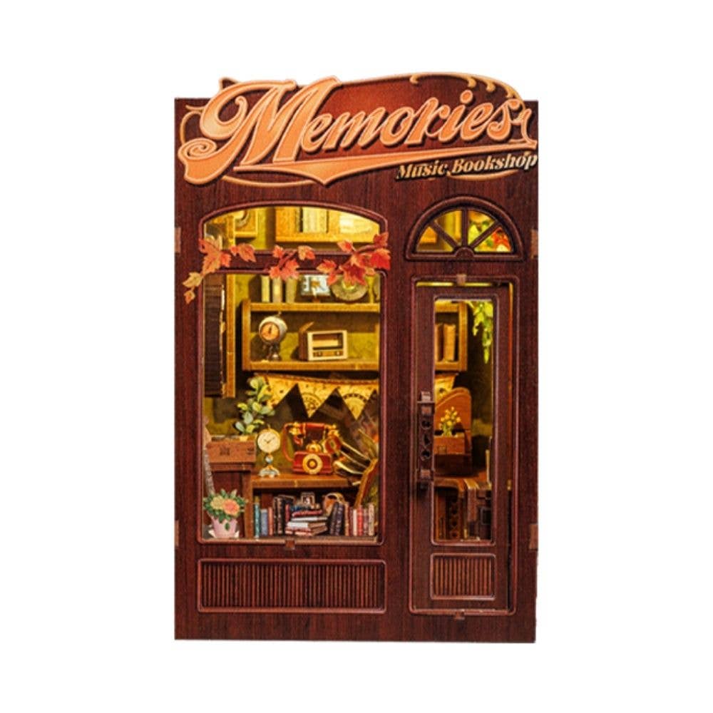 DIY Book Nook Kit - Memories Music Bookshop - Craft Kit from The Bookhouse Broughty Ferry- Just £44.95! Shop now