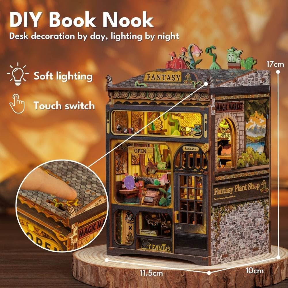 DIY Book Nook Kit - Fantasy Plant Shop - Craft Kit from The Bookhouse Broughty Ferry- Just £44.95! Shop now