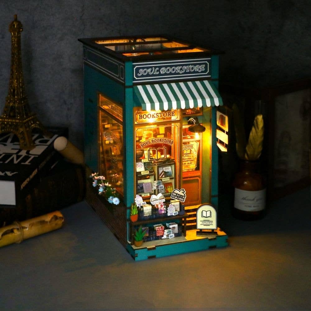DIY Book Nook Kit - Soul Bookstore - Craft Kit from The Bookhouse Broughty Ferry- Just £44.95! Shop now