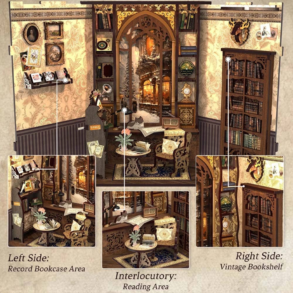 DIY Book Nook kit - Bookshop Memories - Craft Kit from The Bookhouse Broughty Ferry- Just £44.95! Shop now