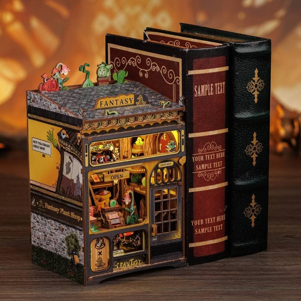 DIY Book Nook Kit - Fantasy Plant Shop - Craft Kit from The Bookhouse Broughty Ferry- Just £44.95! Shop now