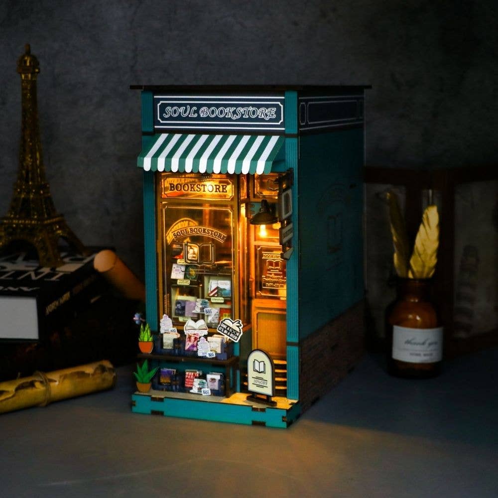 DIY Book Nook Kit - Soul Bookstore - Craft Kit from The Bookhouse Broughty Ferry- Just £44.95! Shop now