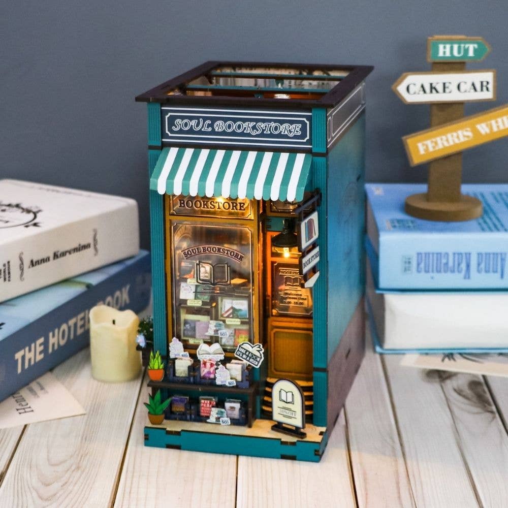 DIY Book Nook Kit - Soul Bookstore - Craft Kit from The Bookhouse Broughty Ferry- Just £44.95! Shop now