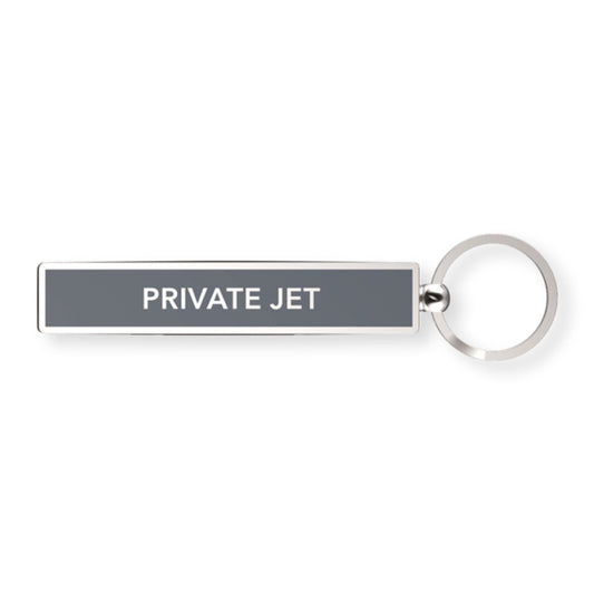 PRIVATE JET - SHOW OFFS KEYRING - Gift from The Bookhouse Broughty Ferry- Just £4.99! Shop now