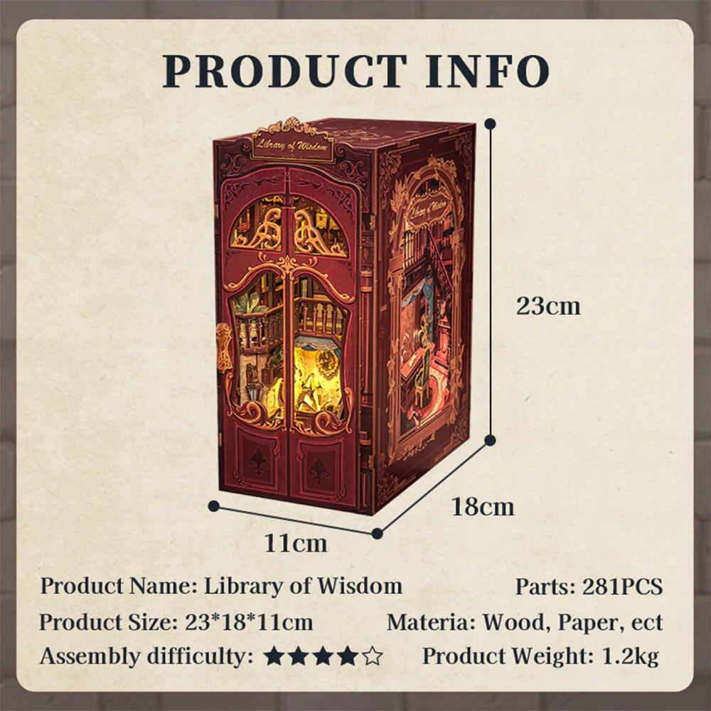 Library of Wisdom Book Nook -  from The Bookhouse Broughty Ferry- Just £44.99! Shop now