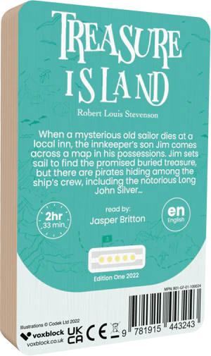 Treasure Island - VoxBlock Audiobook - Audiobook from The Bookhouse Broughty Ferry- Just £10.99! Shop now