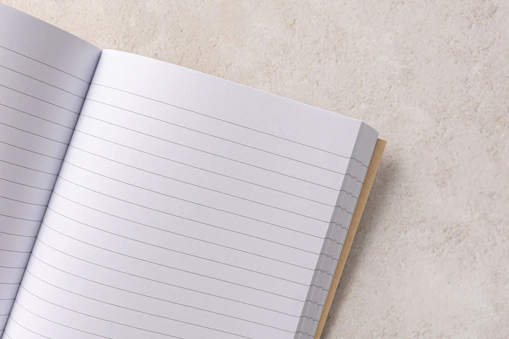 A5 lined notebooks (stone) - Beautiful 192-page ruled notepads - Gift from The Bookhouse Broughty Ferry- Just £11.99! Shop now